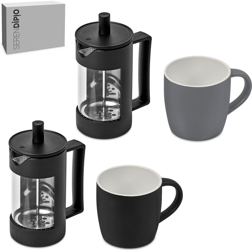 Serendipio Victoria Coffee Set with Elegant Matte Finish - Brand your company Logo! Get a quote - Promo Lingo
