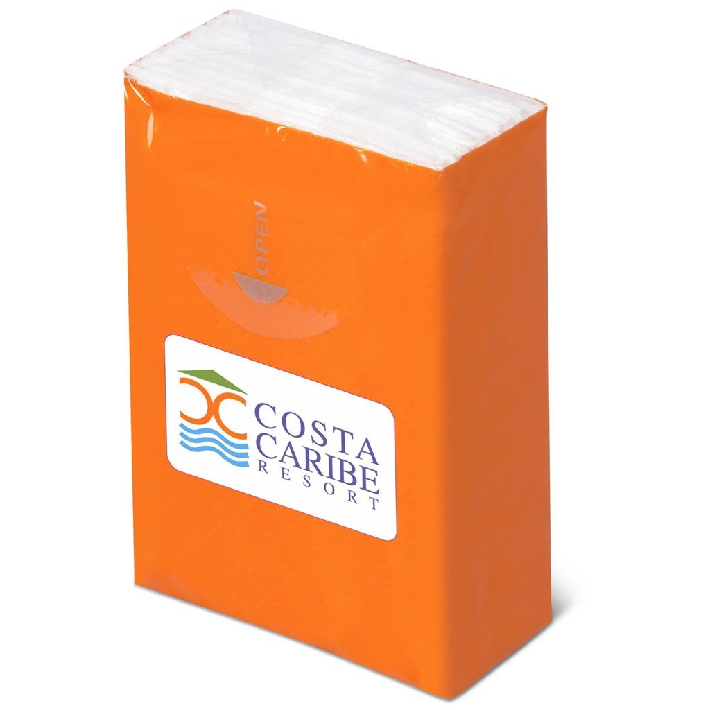 Serenity Tissues - 10 sheets - Brand your company Logo! Get a quote - Promo Lingo