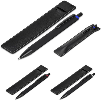 Shine Through Ball Pen In Pouch - Brand your company Logo! Get a quote - Promo Lingo