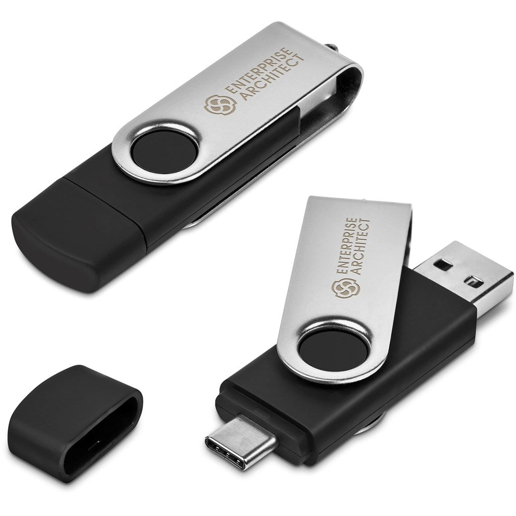 Shuffle Glint Flash Drive – 32GB - Silver - Brand your company Logo! Get a quote - Promo Lingo