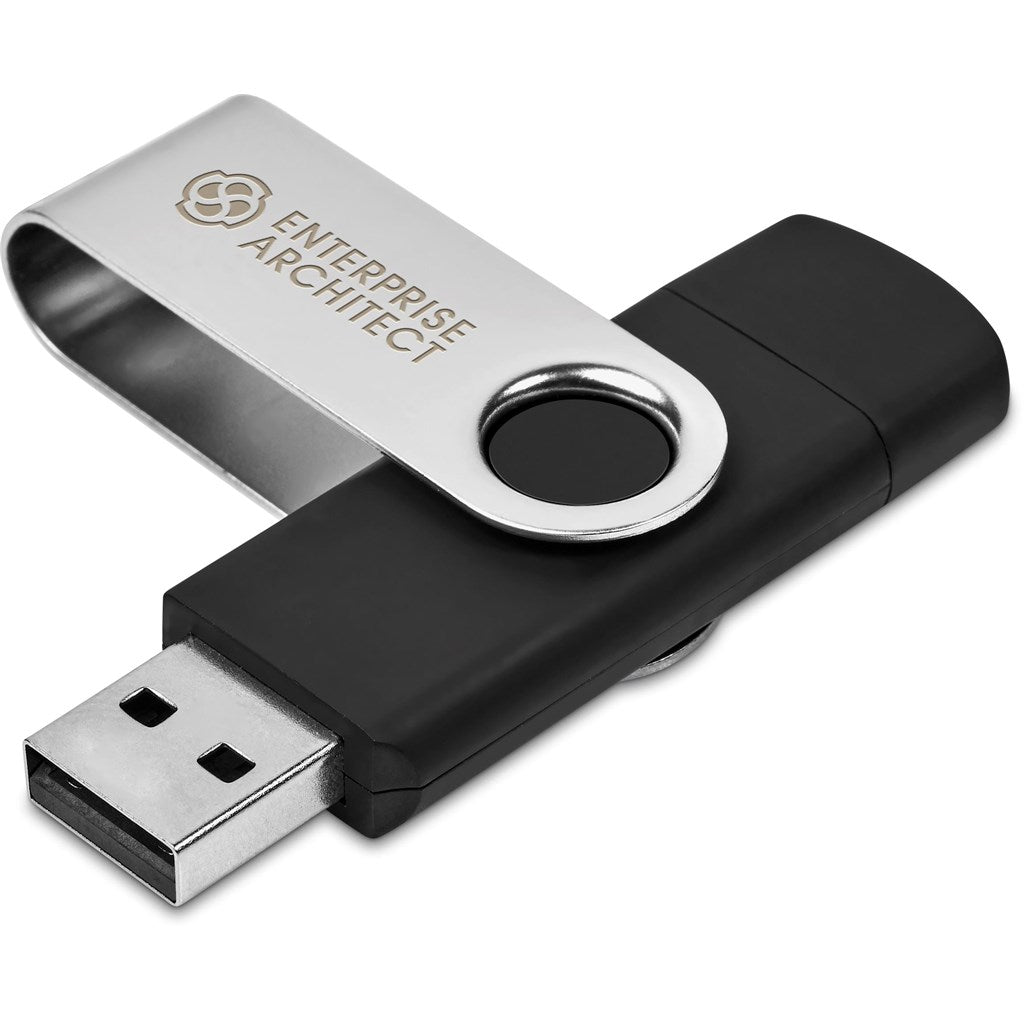 Shuffle Glint Flash Drive – 32GB - Silver - Brand your company Logo! Get a quote - Promo Lingo
