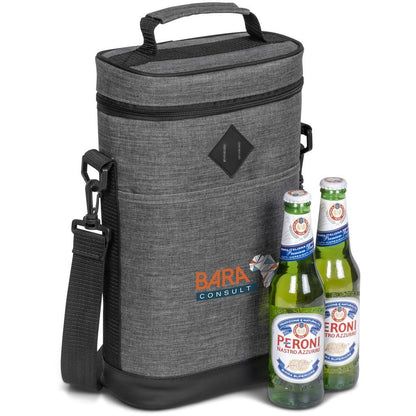 Silver Glaze 12 - Can Bottle Cooler - Brand your company Logo! Get a quote - Promo Lingo