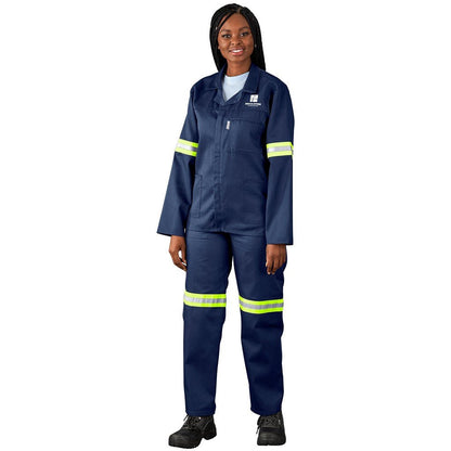 Site Premium Polycotton Jacket - Reflective Arms - Yellow Tape - Brand your company Logo! Get a quote - Promo Lingo