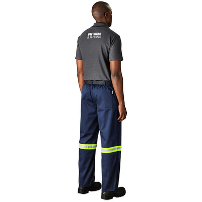 Site Premium Polycotton Pants - Reflective Legs - Yellow Tape - Brand your company Logo! Get a quote - Promo Lingo