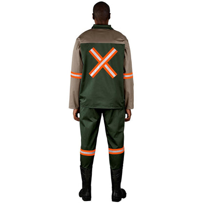 Site Premium Two - Tone Polycotton Jacket - Reflective Arms & Back - Orange Tape - Brand your company Logo! Get a quote - Promo Lingo