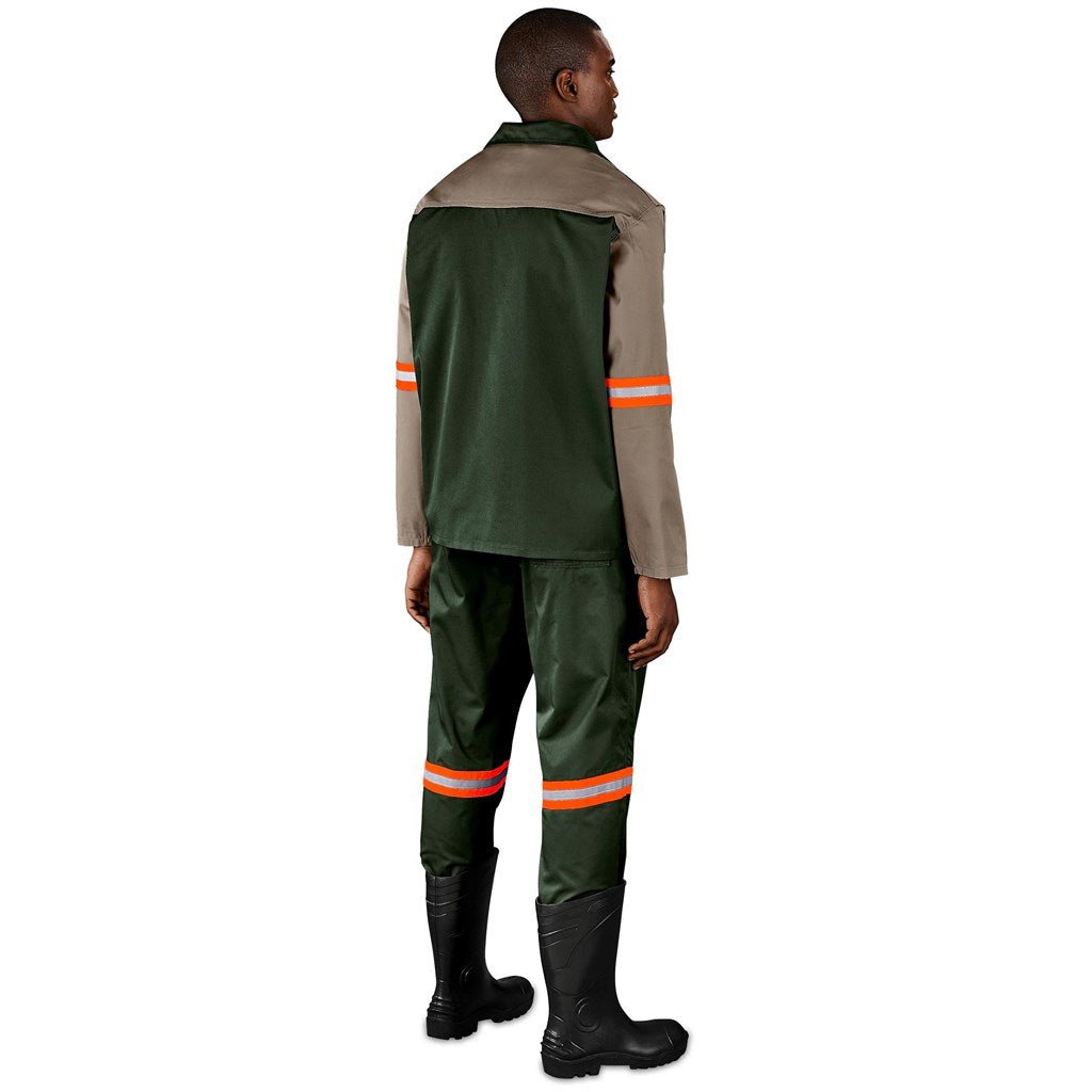 Site Premium Two - Tone Polycotton Jacket - Reflective Arms - Orange Tape - Brand your company Logo! Get a quote - Promo Lingo