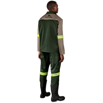 Site Premium Two - Tone Polycotton Jacket - Reflective Arms - Yellow Tape - Brand your company Logo! Get a quote - Promo Lingo