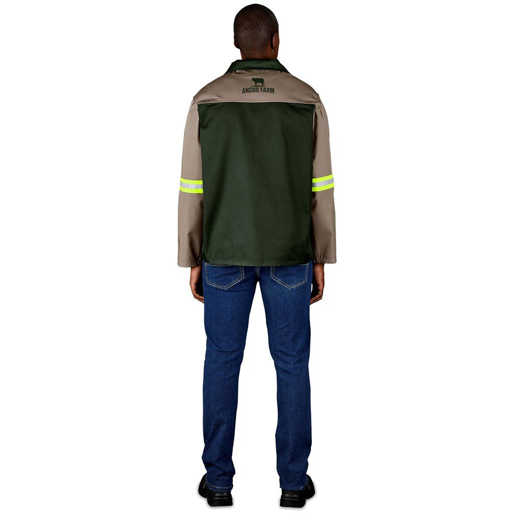 Site Premium Two - Tone Polycotton Jacket - Reflective Arms - Yellow Tape - Brand your company Logo! Get a quote - Promo Lingo