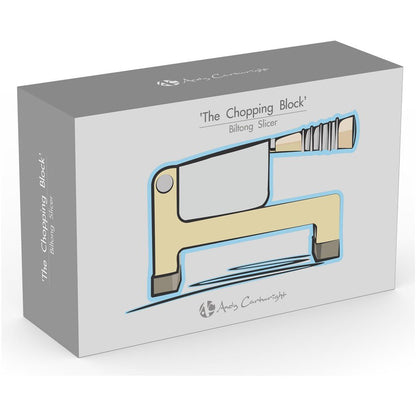 Stylish Andy Cartwright "The Chopping Block" Biltong Slicer - Brand your company Logo! Get a quote - Promo Lingo