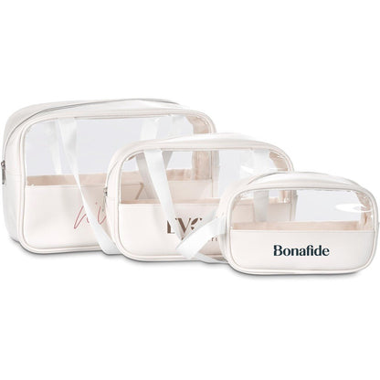 Stylish Eva & Elm Chanelle Midi Toiletry & Cosmetic Bag - Brand your company Logo! Get a quote - Promo Lingo