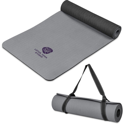 Stylish Eva & Elm Eclipse Two Tone Exercise Mat for Comfort - Brand your company Logo! Get a quote - Promo Lingo