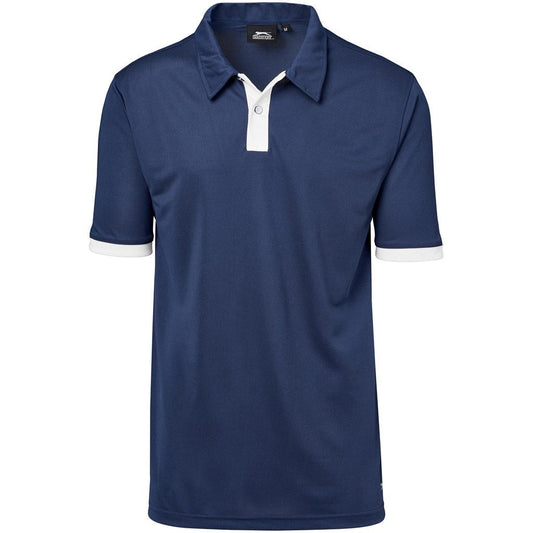 Stylish Mens Contest Golf Shirt - Navy for Comfort and Performance - Brand your company Logo! Get a quote - Promo Lingo