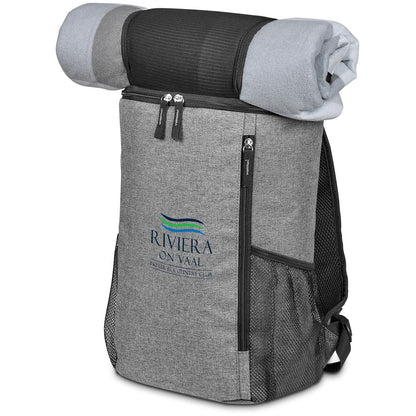 Summertide Backpack Cooler & Picnic Blanket Set - Brand your company Logo! Get a quote - Promo Lingo