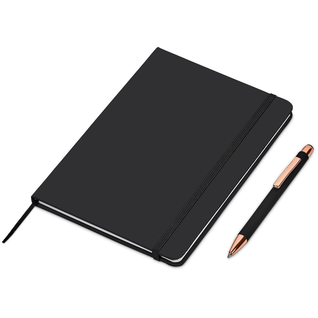 Sutton Notebook & Pen Set - Brand your company Logo! Get a quote - Promo Lingo
