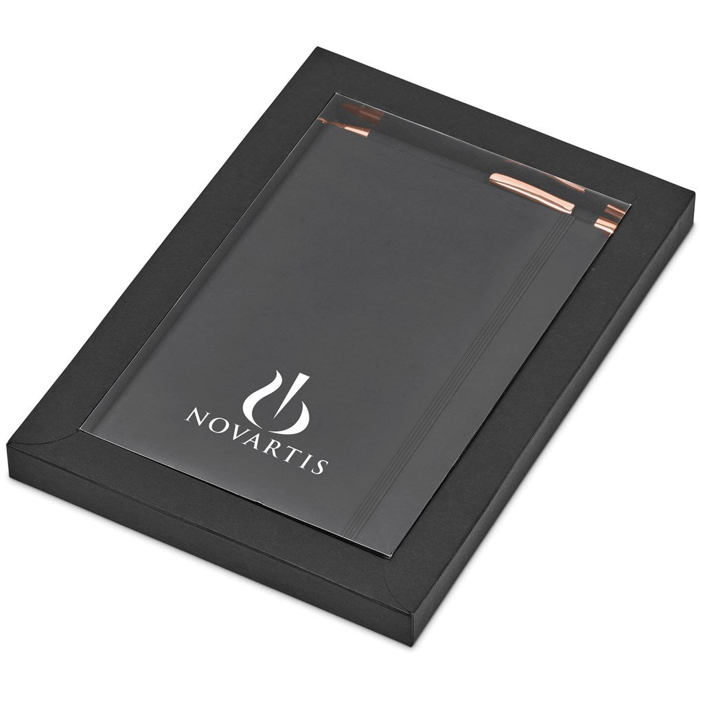 Sutton Notebook & Pen Set - Brand your company Logo! Get a quote - Promo Lingo