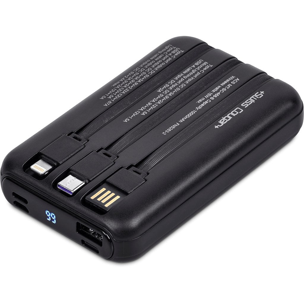 Swiss Cougar Argos Fast Charge 20W Wireless Charging Magnetic Power Bank - 10000mAh - Brand your company Logo! Get a quote - Promo Lingo