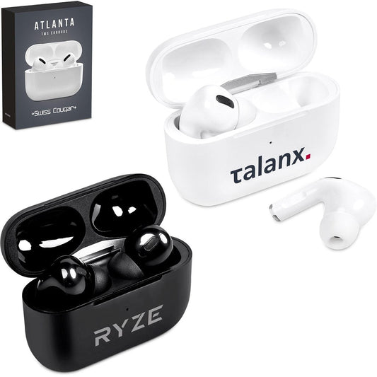 Swiss Cougar Atlanta TWS Earbuds - Brand your company Logo! Get a quote - Promo Lingo