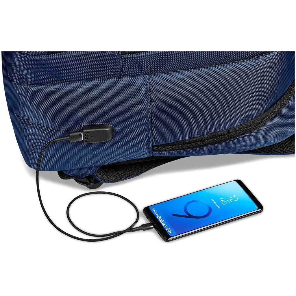 Swiss Cougar Boston Laptop Backpack with USB Charging for Professionals - Brand your company Logo! Get a quote - Promo Lingo