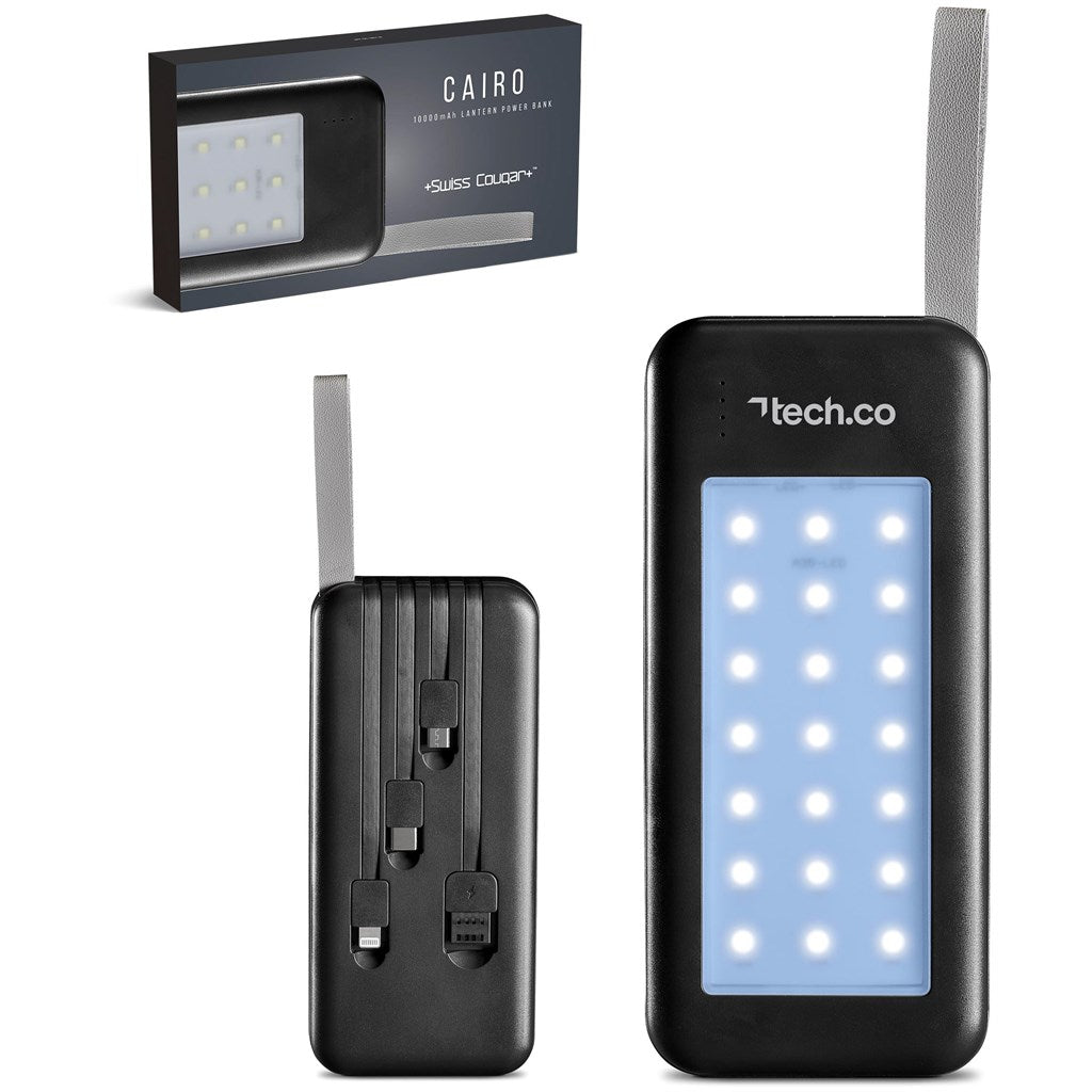 Swiss Cougar Cairo Lantern Power Bank - 10,000mAh - Brand your company Logo! Get a quote - Promo Lingo