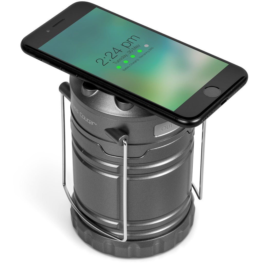 Swiss Cougar Cape Town Lantern & Wireless Charging Power Bank - 4,000mAh - Brand your company Logo! Get a quote - Promo Lingo