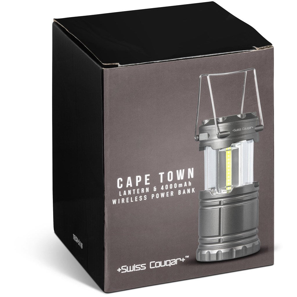 Swiss Cougar Cape Town Lantern & Wireless Charging Power Bank - 4,000mAh - Brand your company Logo! Get a quote - Promo Lingo