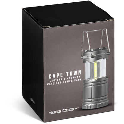 Swiss Cougar Cape Town Lantern & Wireless Charging Power Bank - 4,000mAh - Brand your company Logo! Get a quote - Promo Lingo