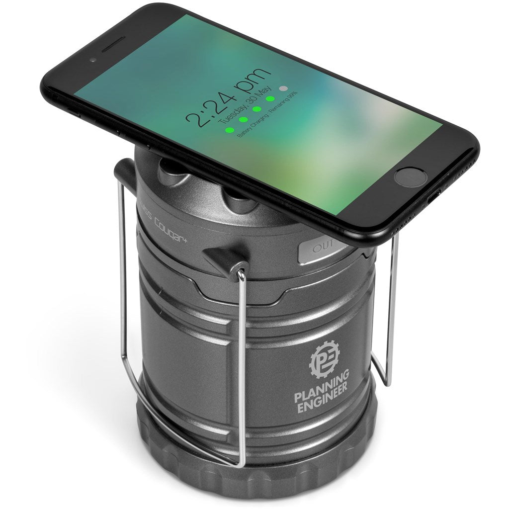 Swiss Cougar Cape Town Lantern & Wireless Charging Power Bank - 4,000mAh - Brand your company Logo! Get a quote - Promo Lingo