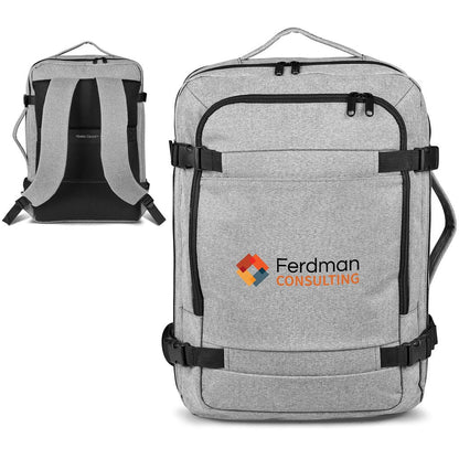 Swiss Cougar Cardiff Hybrid Laptop Backpack with USB Charging for Business Travelers - Brand your company Logo! Get a quote - Promo Lingo