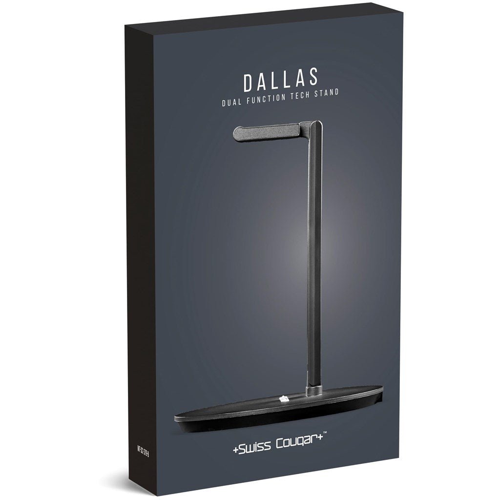Swiss Cougar Dallas Dual Function Tech Stand - Brand your company Logo! Get a quote - Promo Lingo
