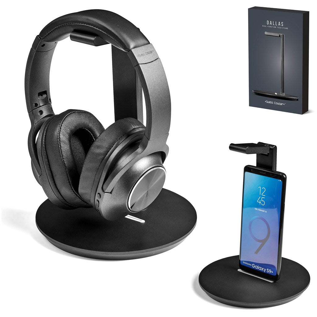 Swiss Cougar Dallas Dual Function Tech Stand - Brand your company Logo! Get a quote - Promo Lingo