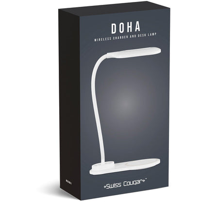 Swiss Cougar Doha Wireless Charger & Desk Lamp - Brand your company Logo! Get a quote - Promo Lingo