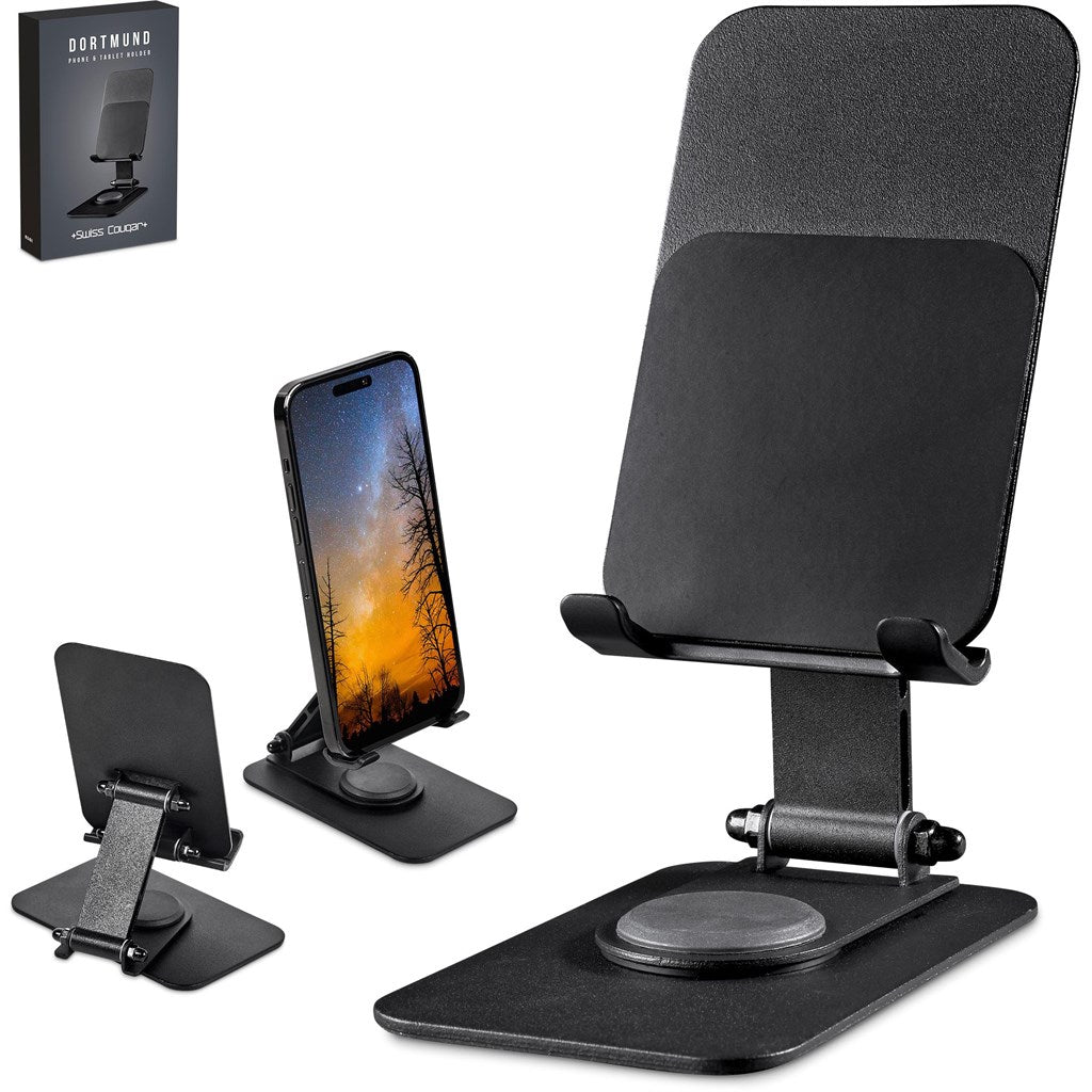 Swiss Cougar Dortmund Phone & Tablet Stand - Brand your company Logo! Get a quote - Promo Lingo