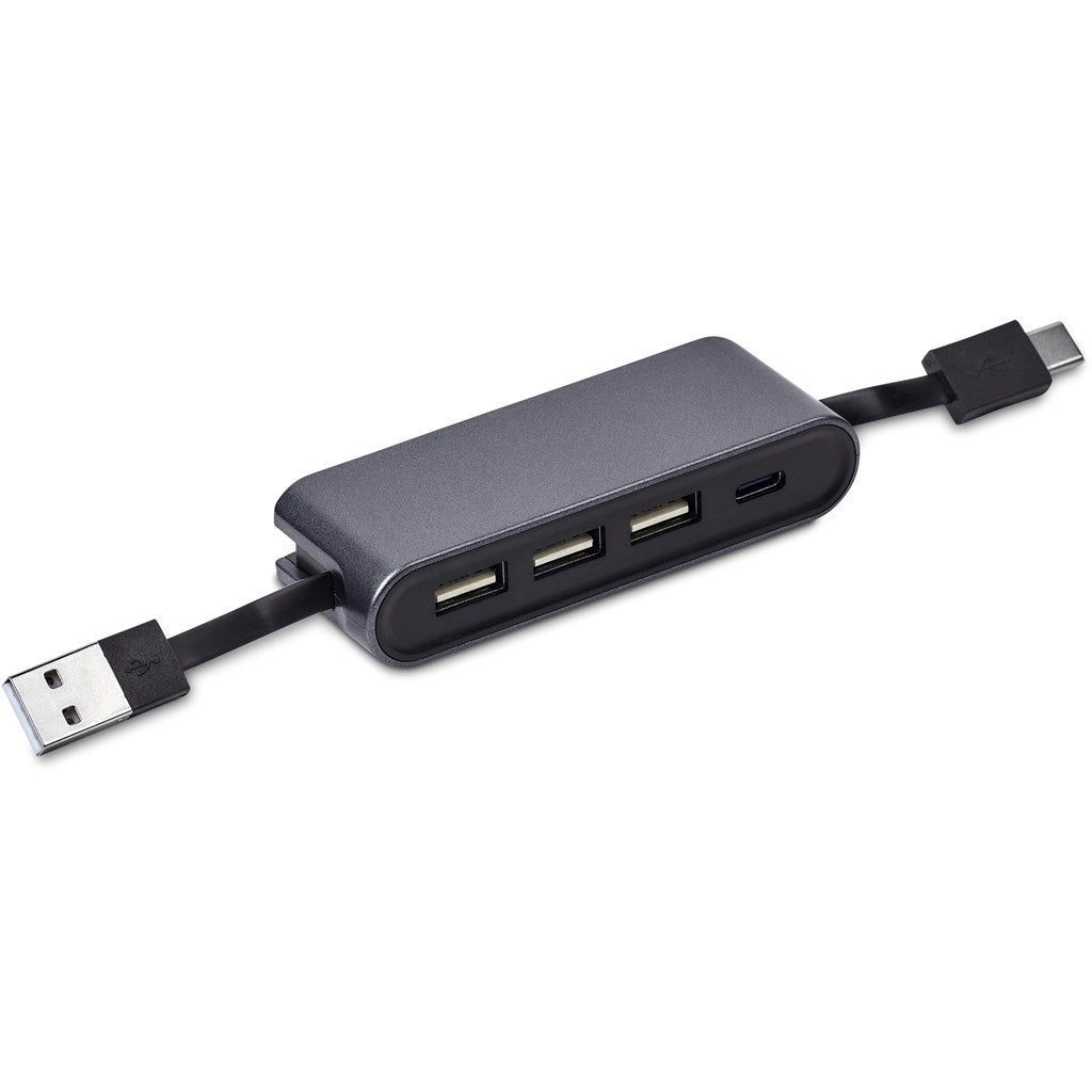 Swiss Cougar Dubai USB Hub - Gun Metal - Brand your company Logo! Get a quote - Promo Lingo
