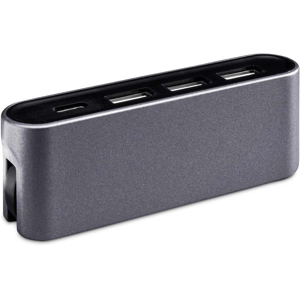 Swiss Cougar Dubai USB Hub - Gun Metal - Brand your company Logo! Get a quote - Promo Lingo