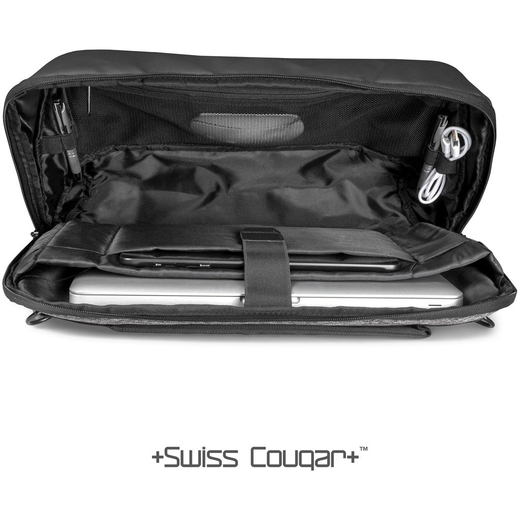 Swiss Cougar Equity Compu - Brief with Padded Laptop Pockets - Brand your company Logo! Get a quote - Promo Lingo