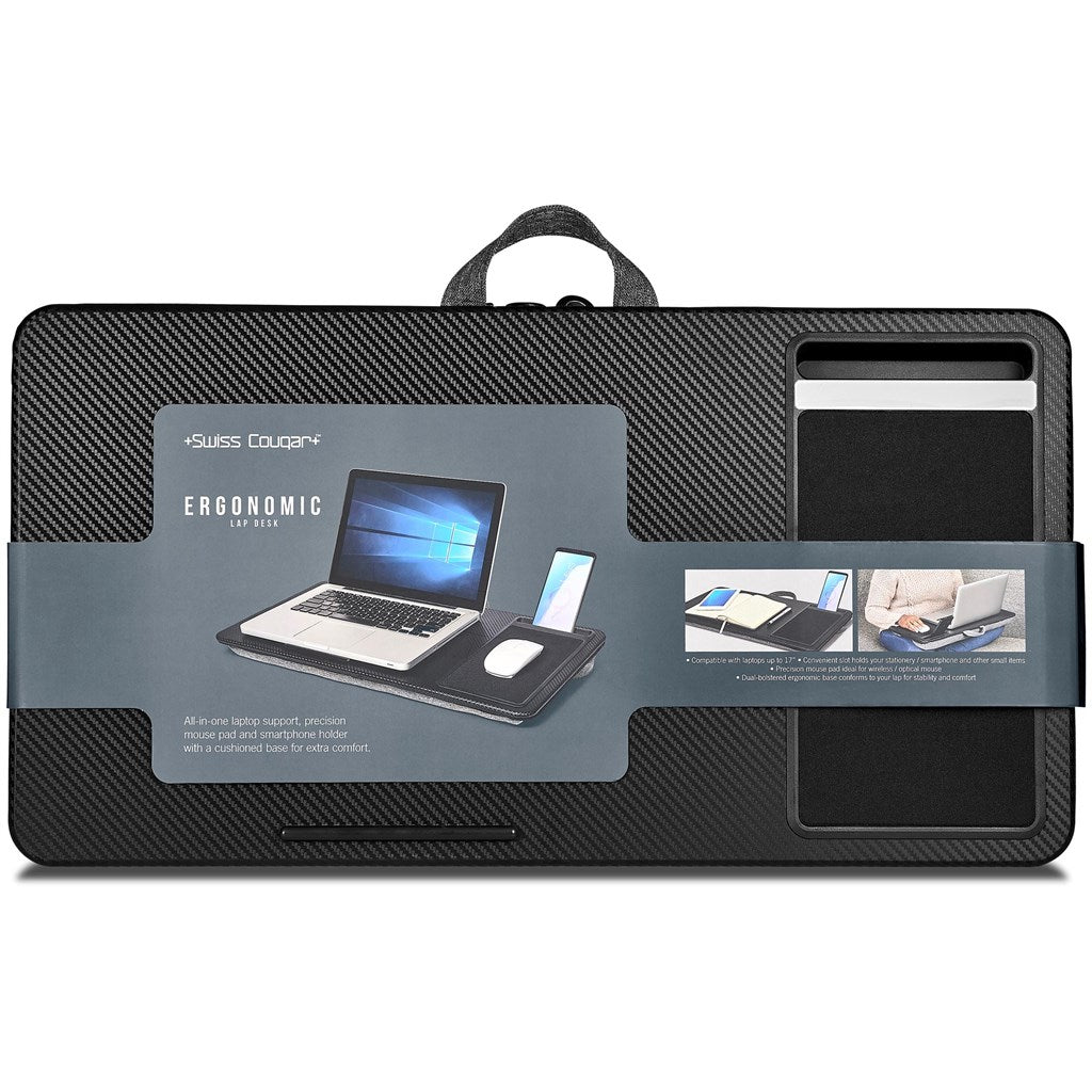 Swiss Cougar Ergonomic Lap Desk - Brand your company Logo! Get a quote - Promo Lingo