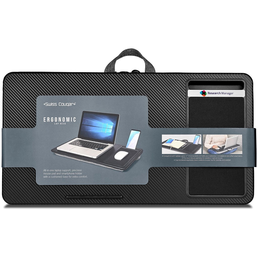 Swiss Cougar Ergonomic Lap Desk - Brand your company Logo! Get a quote - Promo Lingo