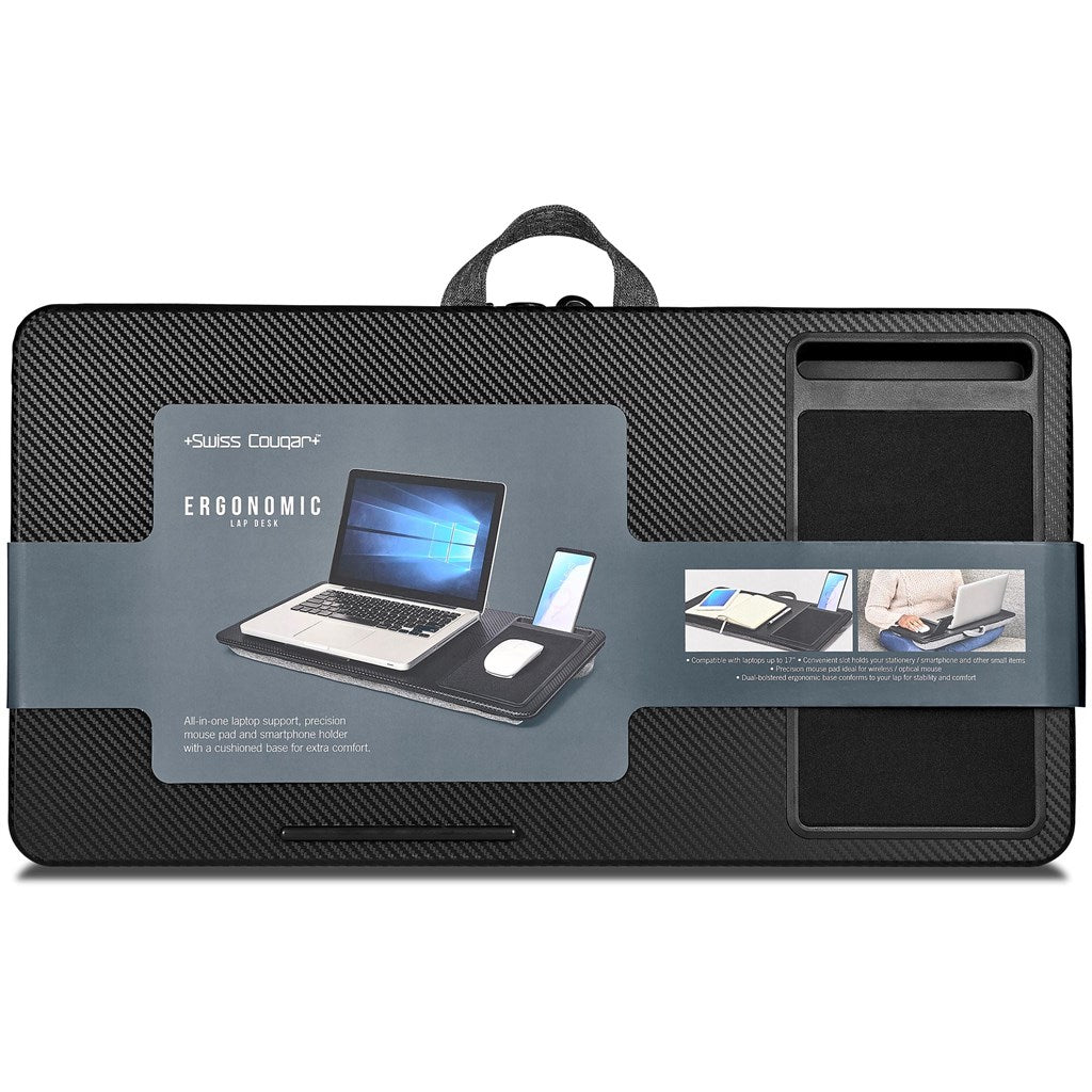 Swiss Cougar Ergonomic Lap Desk - Brand your company Logo! Get a quote - Promo Lingo