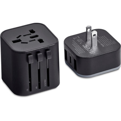 Swiss Cougar Frankfurt World Travel Adaptor - Brand your company Logo! Get a quote - Promo Lingo