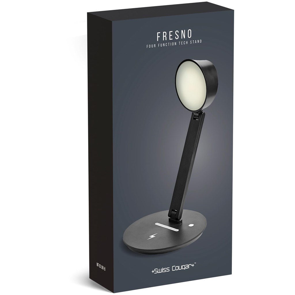 Swiss Cougar Fresno Four Function Tech Stand - Brand your company Logo! Get a quote - Promo Lingo