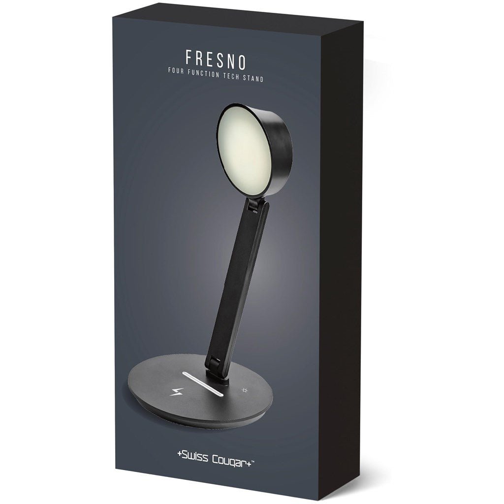 Swiss Cougar Fresno Four Function Tech Stand - Brand your company Logo! Get a quote - Promo Lingo