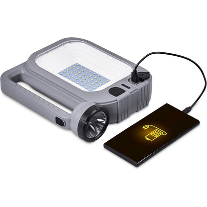 Swiss Cougar Hanoi Solar Lantern & Power Bank with 2400mAh for Outdoor Adventurers - Brand your company Logo! Get a quote - Promo Lingo