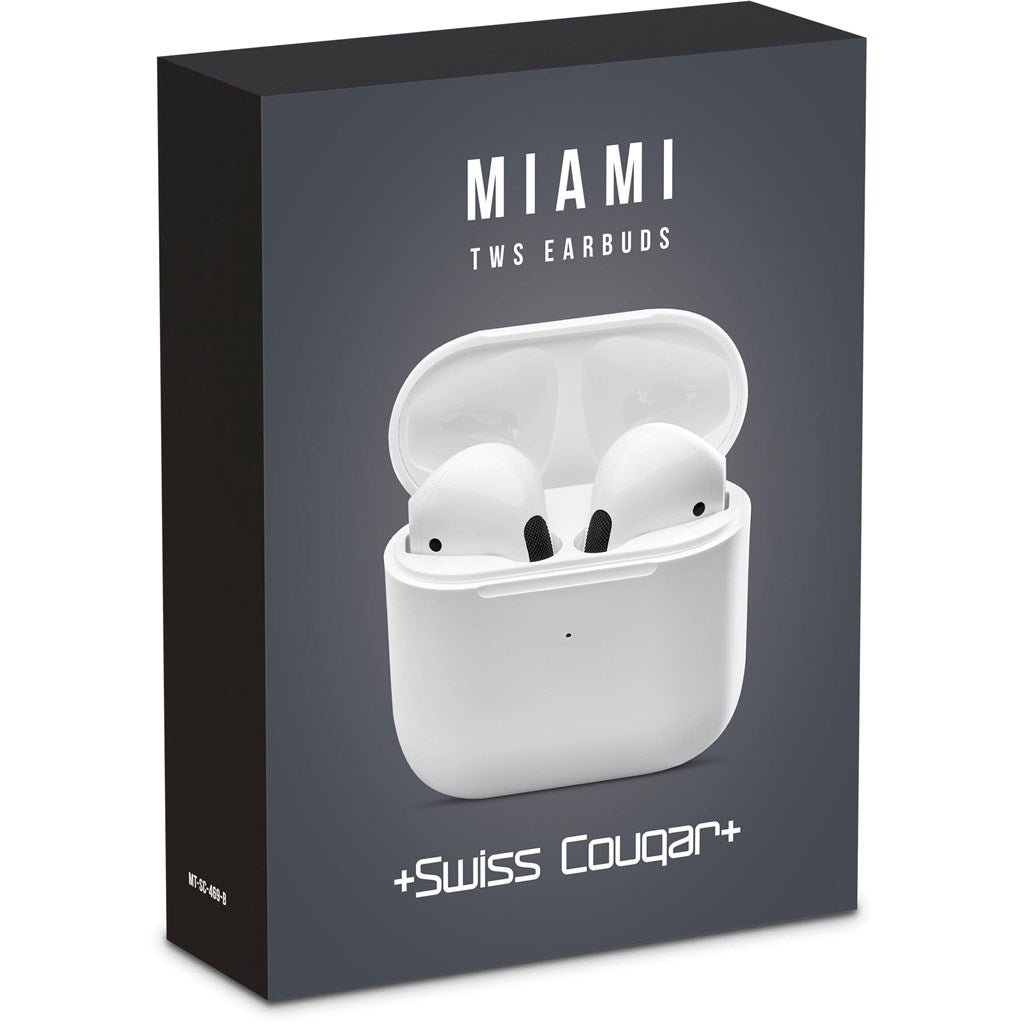 Swiss Cougar Miami TWS Earbuds - Brand your company Logo! Get a quote - Promo Lingo