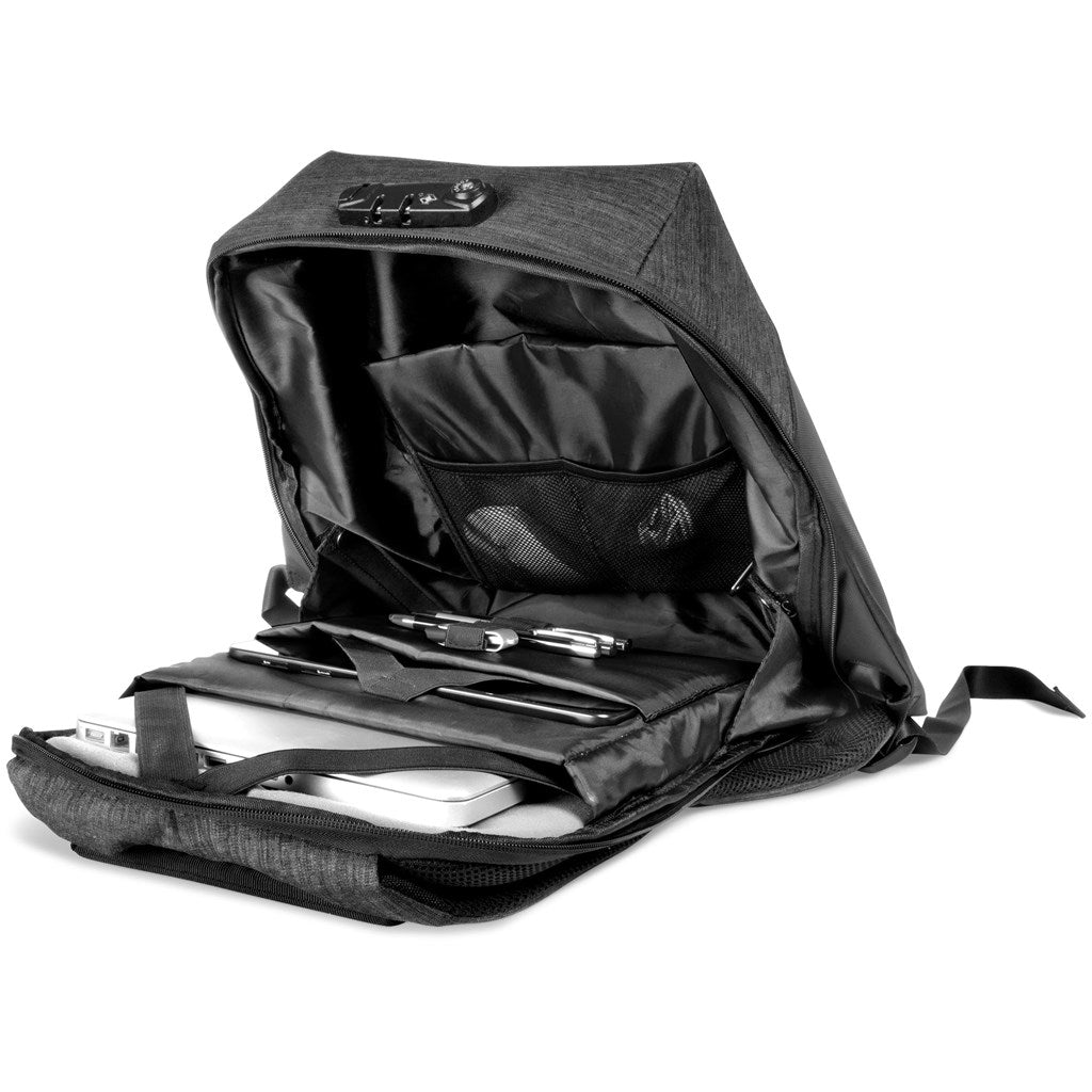 Swiss Cougar Monaco Anti - Theft Laptop Backpack for Travelers - Brand your company Logo! Get a quote - Promo Lingo