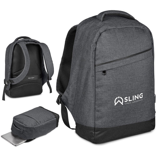 Swiss Cougar Munich Anti - Theft Laptop Backpack for Travelers - Brand your company Logo! Get a quote - Promo Lingo