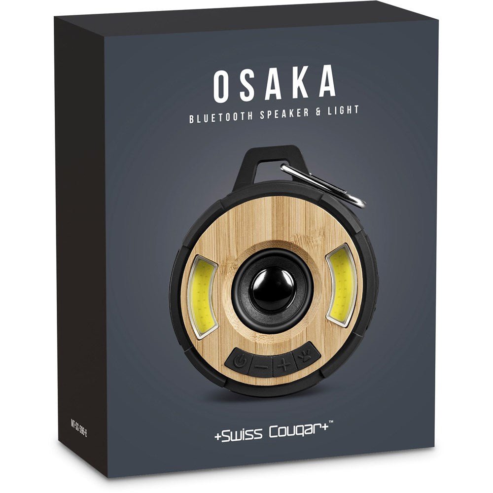 Swiss Cougar Osaka Bluetooth Speaker & Night Light - Brand your company Logo! Get a quote - Promo Lingo