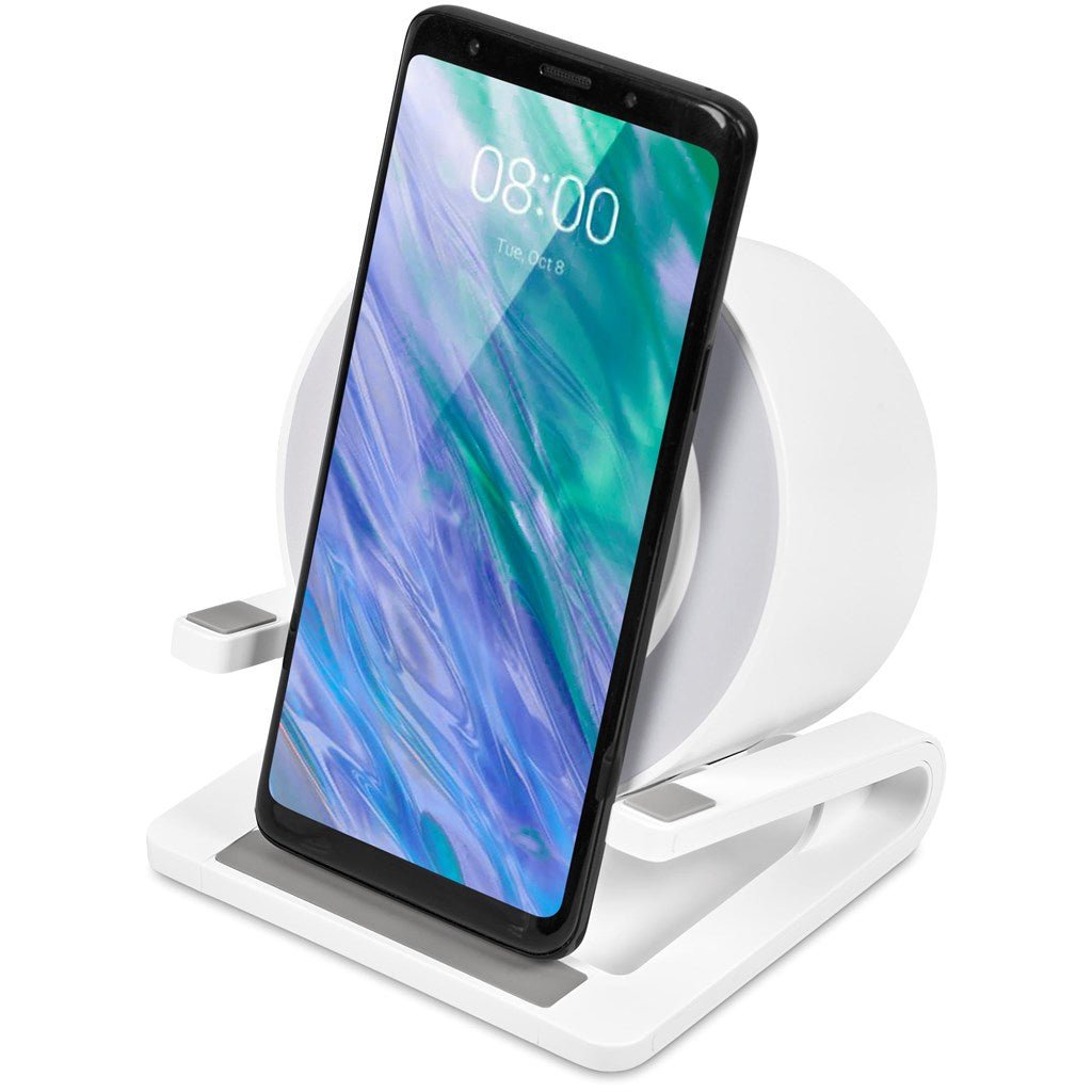 Swiss Cougar Otago Bluetooth Speaker, Wireless Charger, Phone Stand & Night Light - Brand your company Logo! Get a quote - Promo Lingo