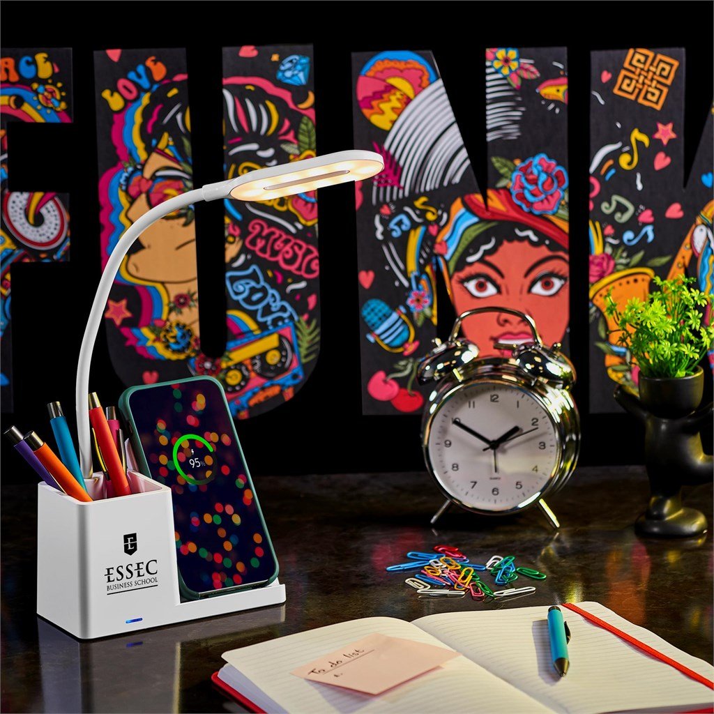 Swiss Cougar Ottawa Wireless Charger and Desk Lamp - Brand your company Logo! Get a quote - Promo Lingo