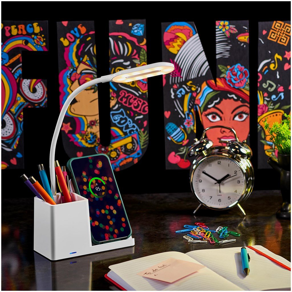 Swiss Cougar Ottawa Wireless Charger and Desk Lamp - Brand your company Logo! Get a quote - Promo Lingo