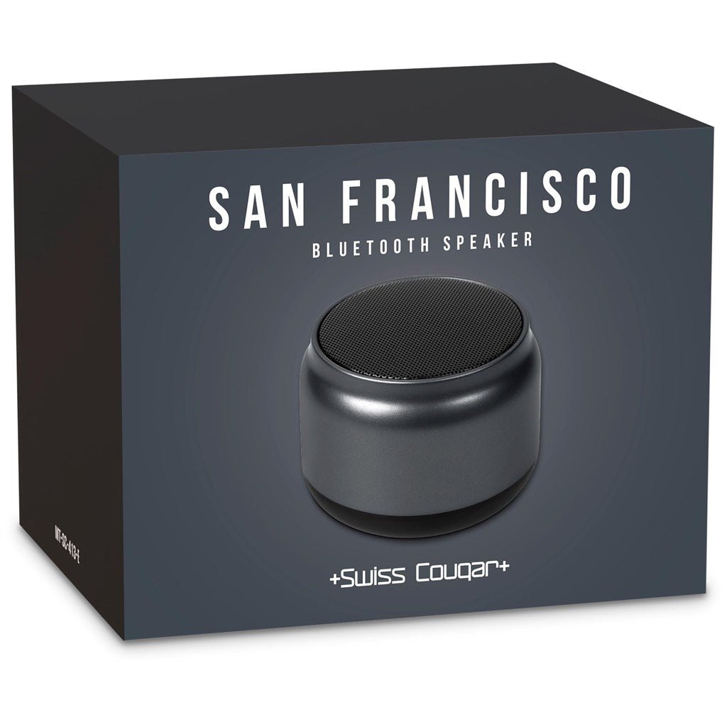 Swiss Cougar San Francisco Bluetooth Speaker - Brand your company Logo! Get a quote - Promo Lingo
